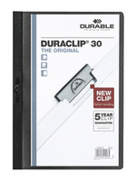 Durable Duraclip File A4 3mm Black Pk25 2200/01-0