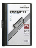 Durable Duraclip File A4 6mm Black Pk25 2209/01-0