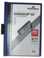 Durable Duraclip File A4 6mm Dark Blue Pk25 2209/07-0