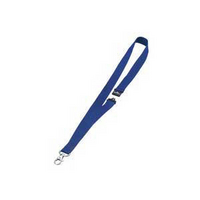 Durable Textile Badge Necklace 20mm Blue Pk10 8137/07-0