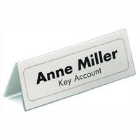Durable Table Name Holder 61x150mm Pk25 8050-0