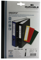 Durable Ordofix Spine Label Black Pk10 8090/01-0