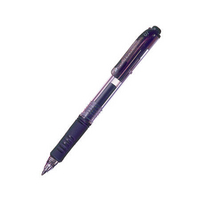 Pentel Hybrid Retractable Gel Grip Rollerball Pen 0.35mm Line Black K157-A Pk12