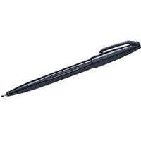 Pentel Sign Pen Fibre-Tipped Black S520-A Pk12