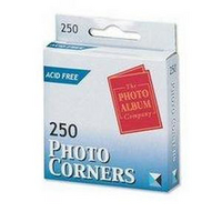 Photo Album Company Photo Corners White Pk250 PC250