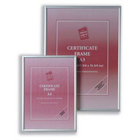 A4 Certificate Frames Brushed Aluminium PAAFA4B