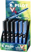 Pilot V5 Hi-Tec Rollerball Pen 24-piece Display Assorted Black and Blue 100502400