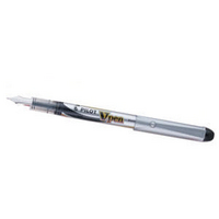 Pilot VPen Disposable Fountain Pen Black Ink White Barrel SV4W01 Pk12