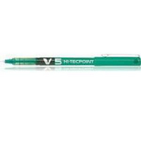 Pilot V5 Hi-Tecpoint Ultra Rollerball Pen 0.3mm Line Green BXV504 Pk12