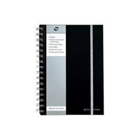 Pukka Pad A5 Poly Jotta Notebook 160 Pages Ruled Feint Black SBJPOLYA5