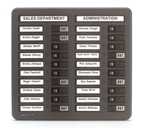 Indesign In/Out Board 20 Names Grey WPIT20I