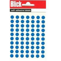 Blick Round Labels Bag 8mm Blue Pk490 RS002055