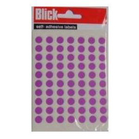 Blick Round Labels Bag 8mm Purple Pk490 RS003052