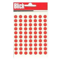 Blick Round Labels Bag 8mm Red Pk490 RS003250