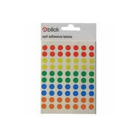 Blick Round Labels Bag 8mm Assorted Pk350 RS003656
