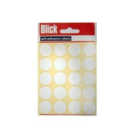 Blick Round Dispenser Labels 19mm White Pk1400 RS005551