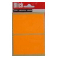 Blick Labels Fluorescent Bag 50x80mm Orange RS010852 Pk20