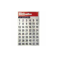 Blick Labels Bag 00-99 White/Black Pk144 RS016250