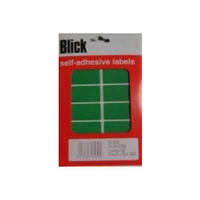 Blick Colour Labels Flat Pack 25x50mm Green Pk320 RS019558