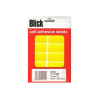 Blick Colour Labels Flat Pack 25x50mm Yellow Pk320 RS020158