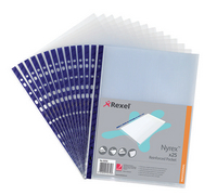 Rexel Nyrex Pocket PVC Open Top Clear Pk25 NPRA4 12233