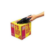 Le Cube Tie-Handle Refuse Sack Dispenser Pk75 Black 0481