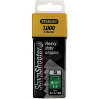 Stanley SharpShooter Heavy Duty 8mm 5/16'' Type G Staples Pk1000 1-TRA705T