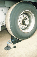 Wheel Chock Moulded Rubber Black 330114