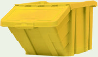 Heavy Duty Storage Bin With Lid Yellow 359521