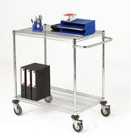 Mobile Trolley 2-Tier Chrome 373003