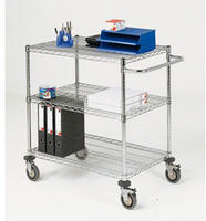 Mobile Trolley 3-Tier Chrome 373006