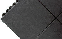 All-Purpose Anti-Fatigue Modular Mat Solid Surface Black 312413