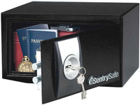Sentry Small Key Lock Security Safe Black X031