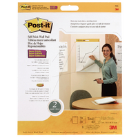 3M Post-it Table Top Meeting Chart White Pk 2 566-0