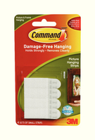 3M Command Small Picture Hanging Strips Pk4 17202-0