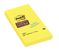 Post-it Yellow Ruled Super Sticky Note 152x102mm Pk6 660S-0