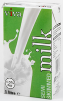 Viva Semi-Skimmed Milk 1 Litre Pk12 A07466-0