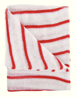 Hygiene Cloth 16x12 Red and White Pk 10 HDRE1610P-0