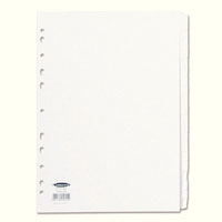 Concord Subject Divider A4 20-Part White 79601-0