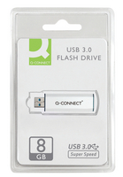 Q-Connect Silver/Black USB 3.0 Slider Flash Drive 8GB 43202005-0