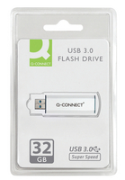Q-Connect Silver/Black USB 3.0 Slider Flash Drive 32GB 43202005-0