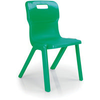 Titan One Piece School Chair Size 2 Green KF72156-0