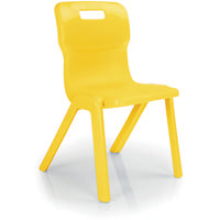Titan One Piece School Chair Size 2 Yellow KF72158-0