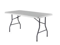 Jemini 1520mm Folding Rectangular Table White KF72329-0