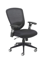 Arista Fusion High Back Mesh Chair With Lock and Tilt Black KF73906-0