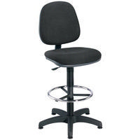 Jemini Medium Back Draughtsman Chair Charcoal KF838253-0