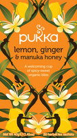 Pukka Lemon, Ginger and Manuka Tea Pk 20 P5049-0