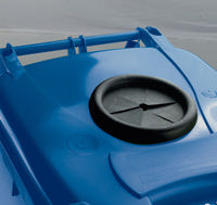Wheelie Bin 240L With Bottle Bank Aperture And Lid Lock Blue 377866-0