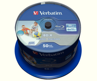 Verbatim Blu-Ray 25GB 6x spindle Inkjet 43812-0