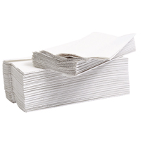 2Work Flushable C-Fold Hand Towel Embossed 2-Ply White 96 Sheets Pk 24 2W00270-0